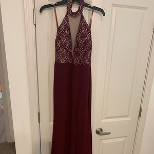 Stunning Maroon Formal Dress